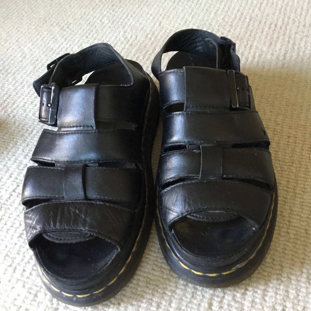 Dr. Martens Woman’s  Black Leather Sandals